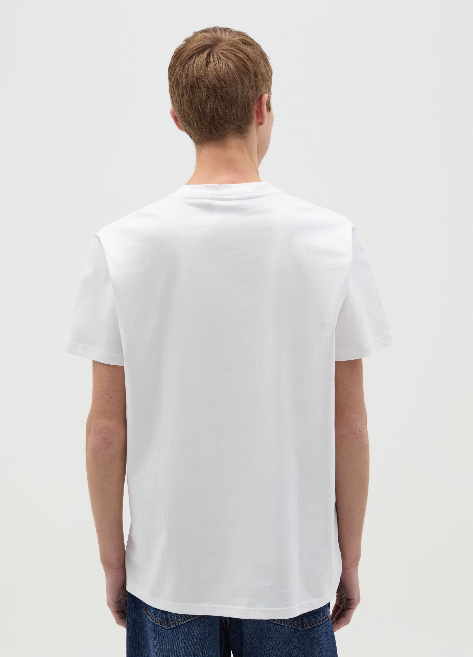 Cotton T-shirt with "Monaco - McLaren" print
