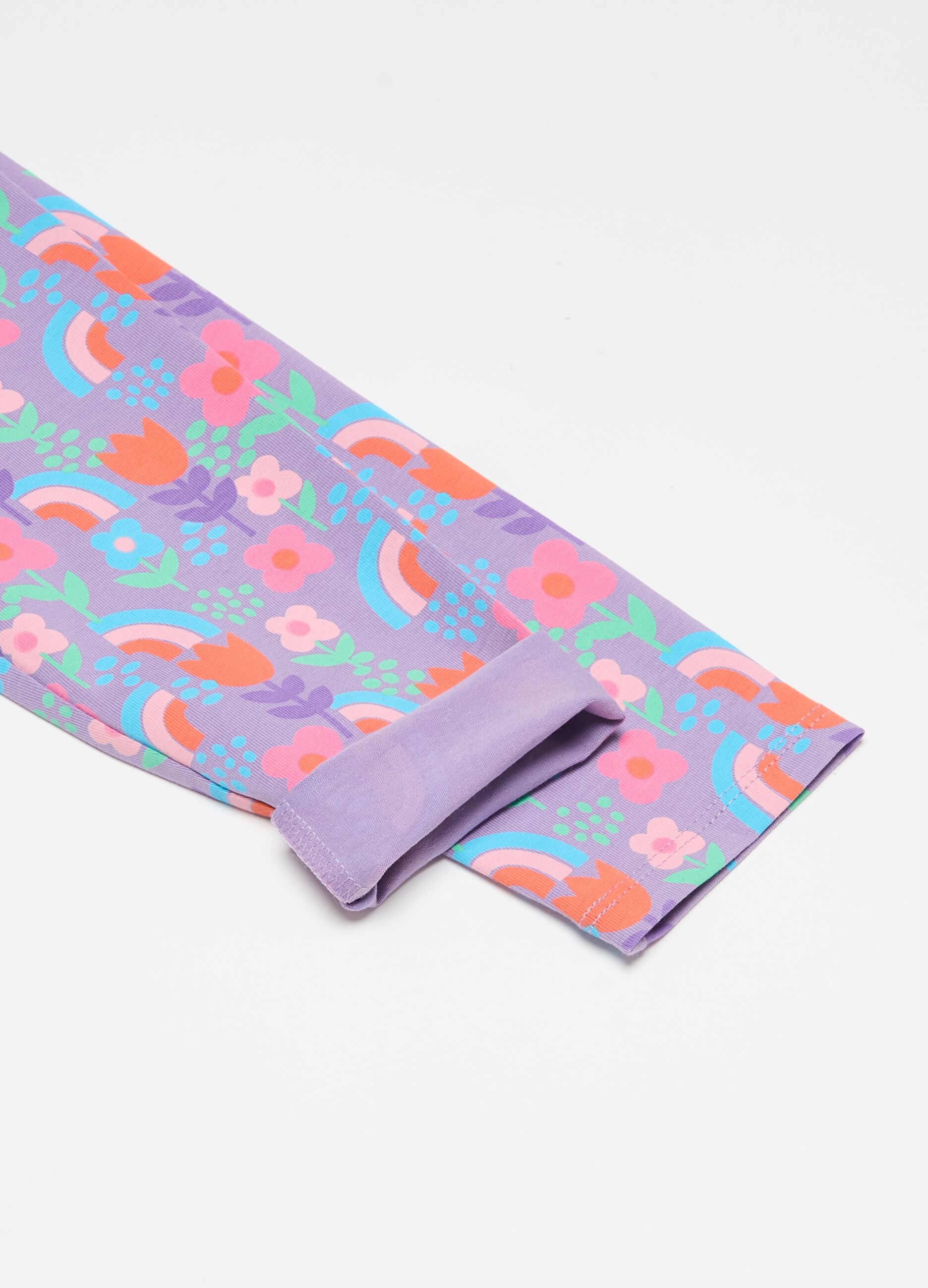 Leggings stretch con stampa