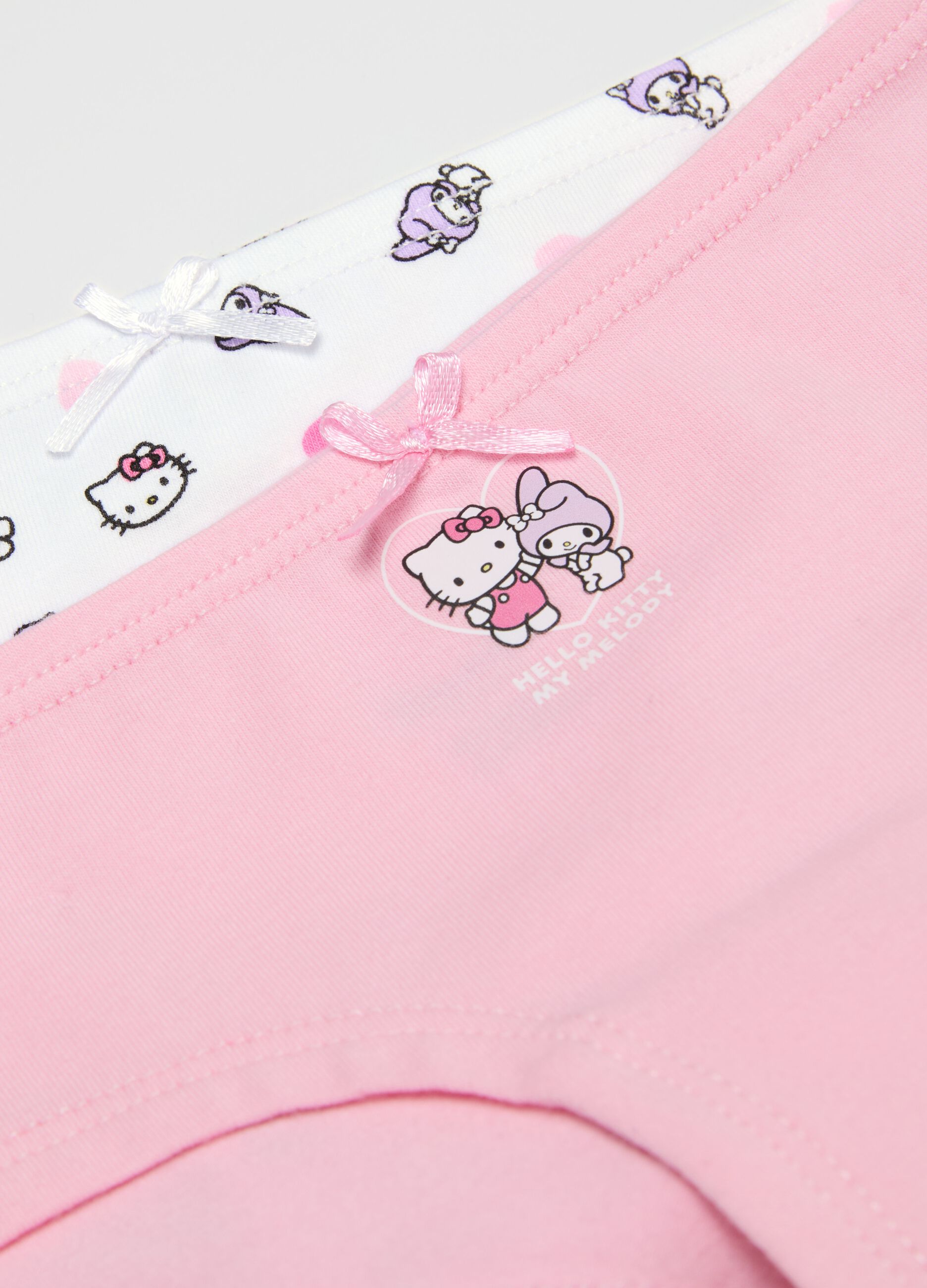 Bipack culotte in cotone stretch stampa Hello Kitty
