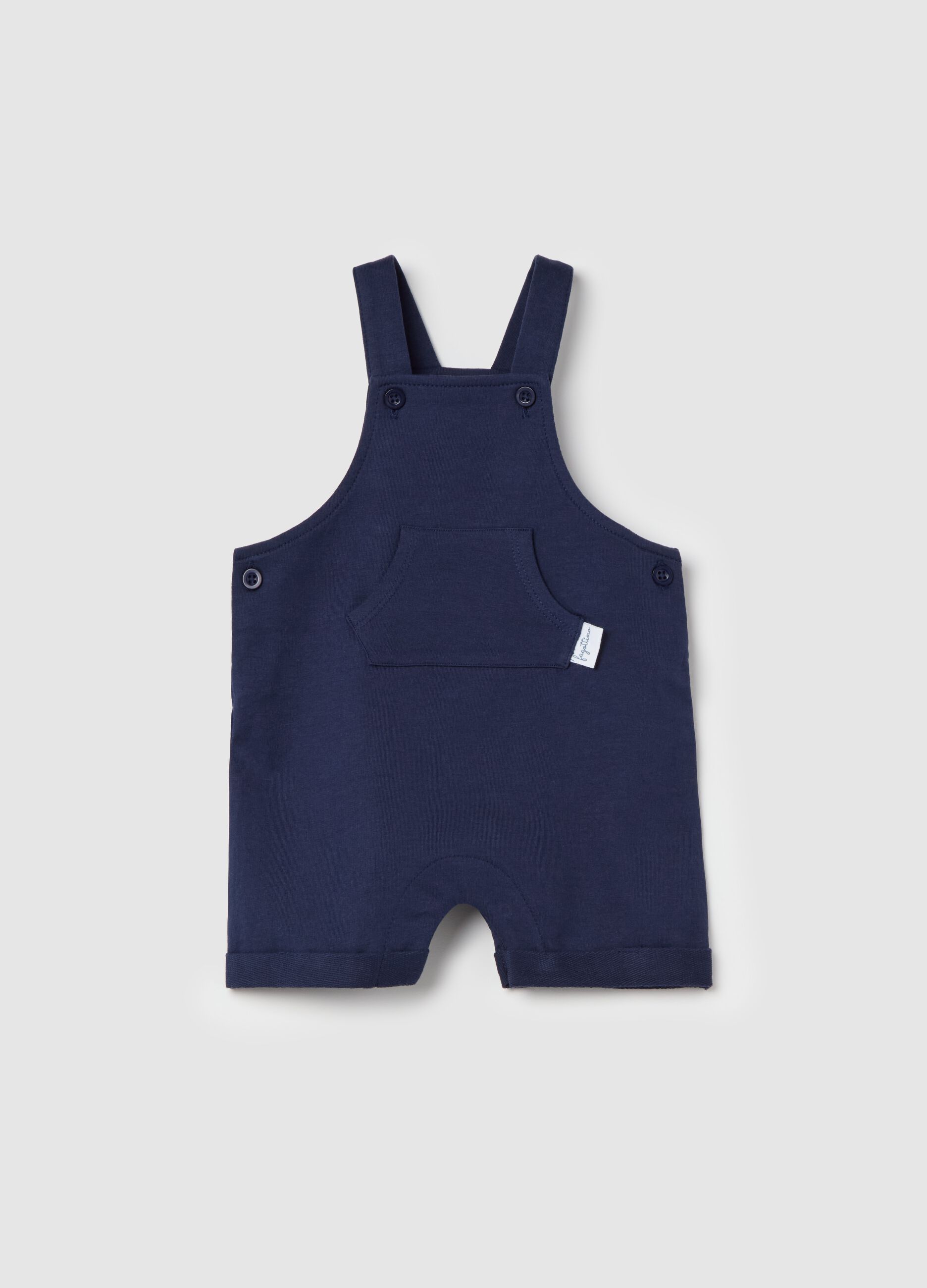Organic cotton dungarees with pocket
