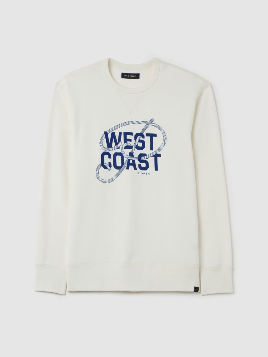 Sweatshirt with round neck and print_4