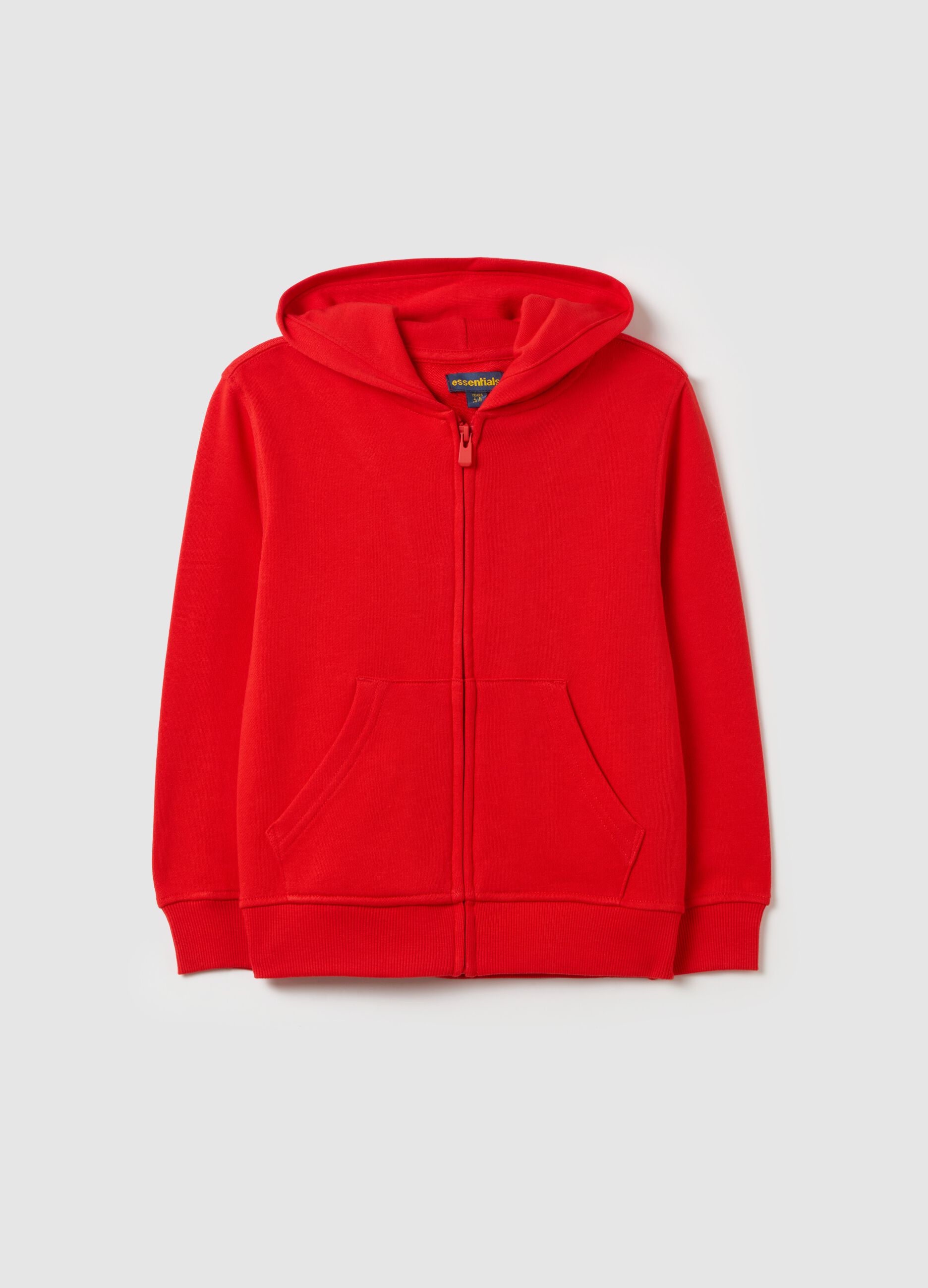 Full-zip in French Terry con cappuccio