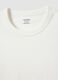 White pure cotton short sleeve t-shirt regular fit_5
