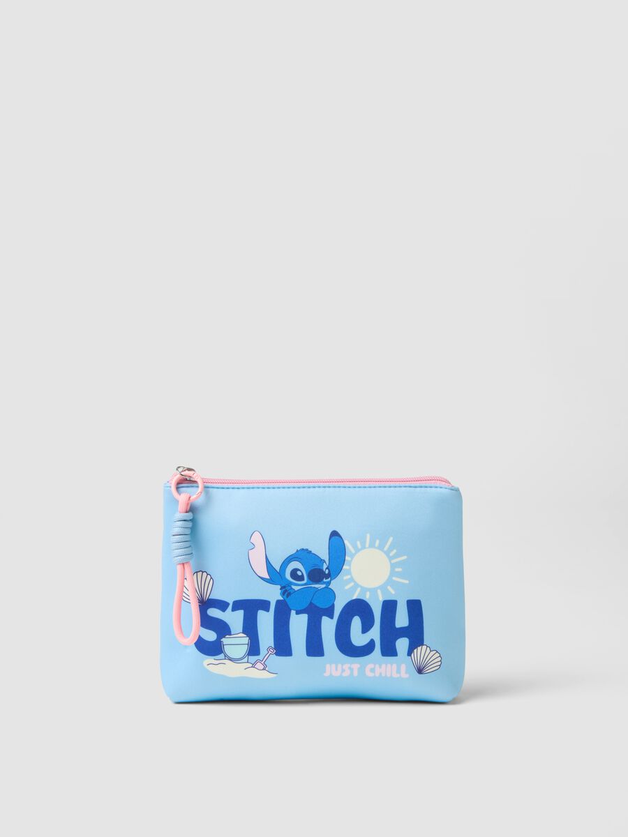 Blue beauty case with Stitch print_0