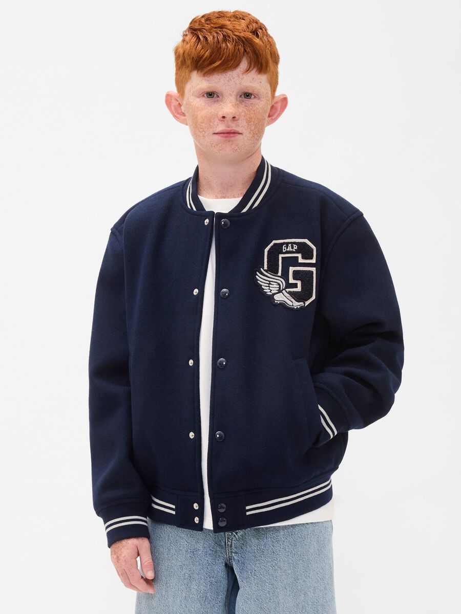 Blue bomber jacket for kids_0