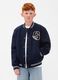Blue bomber jacket for kids_0
