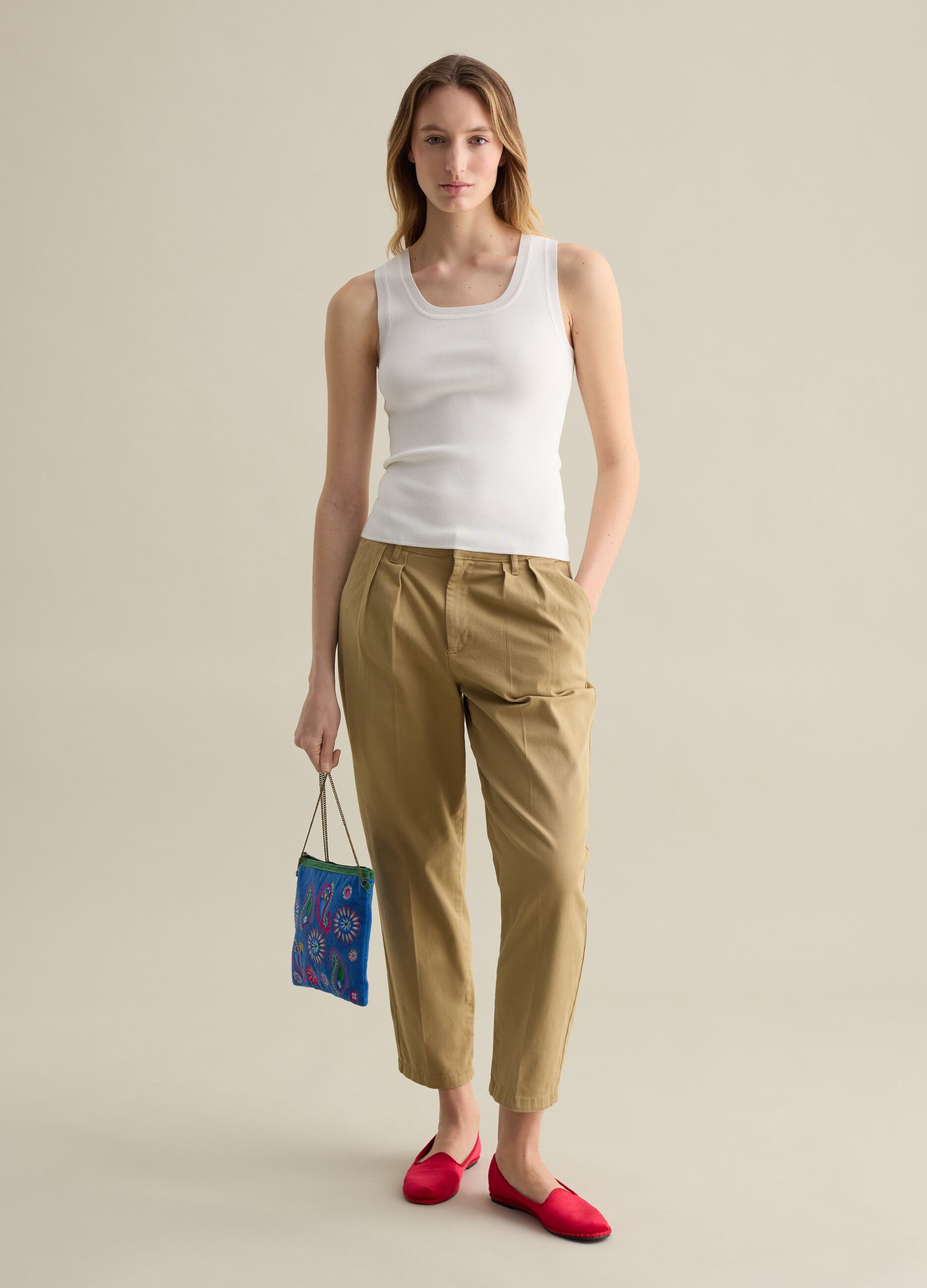 Solid colour tank top