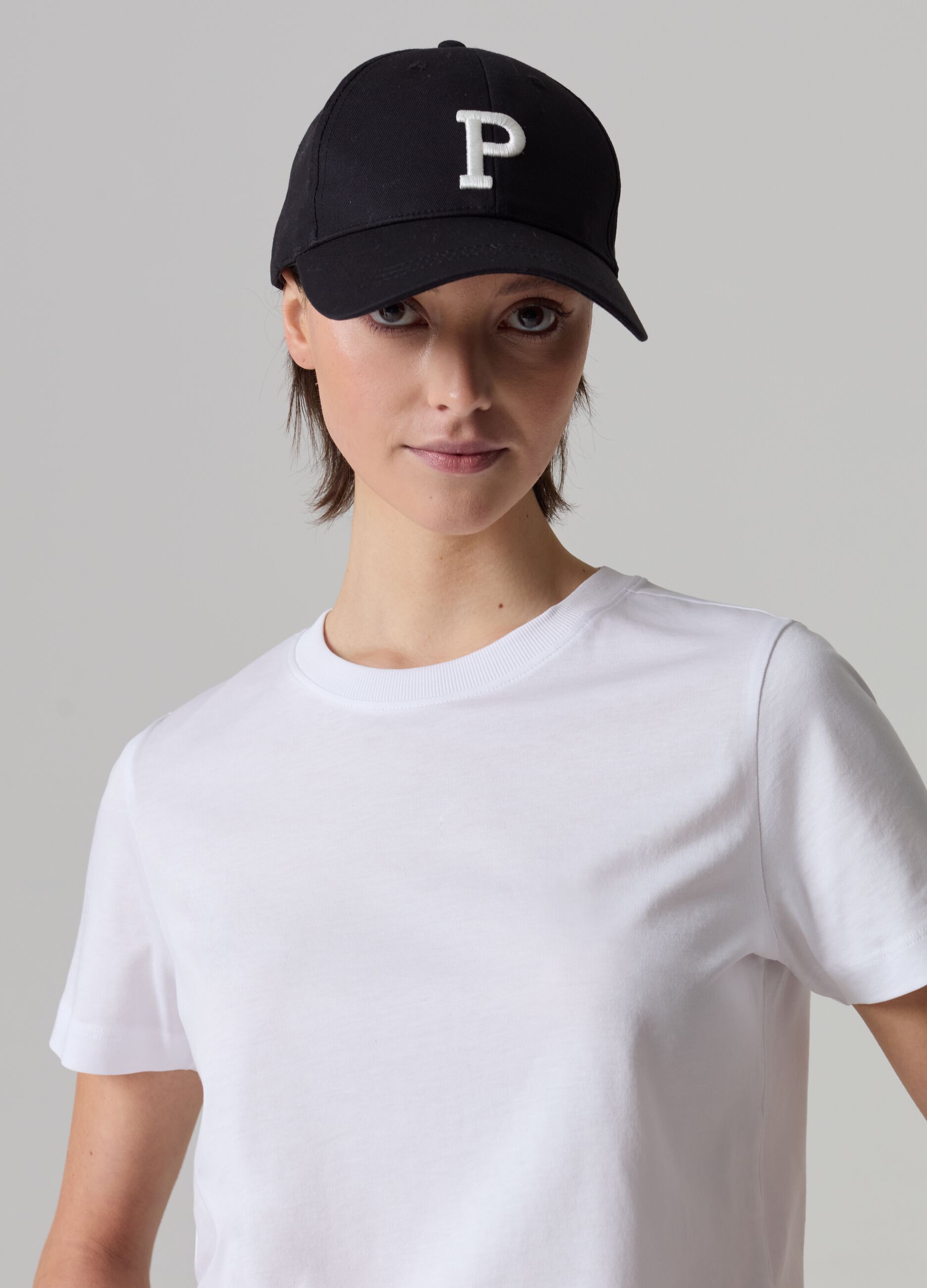 T-shirt girocollo in cotone Supima