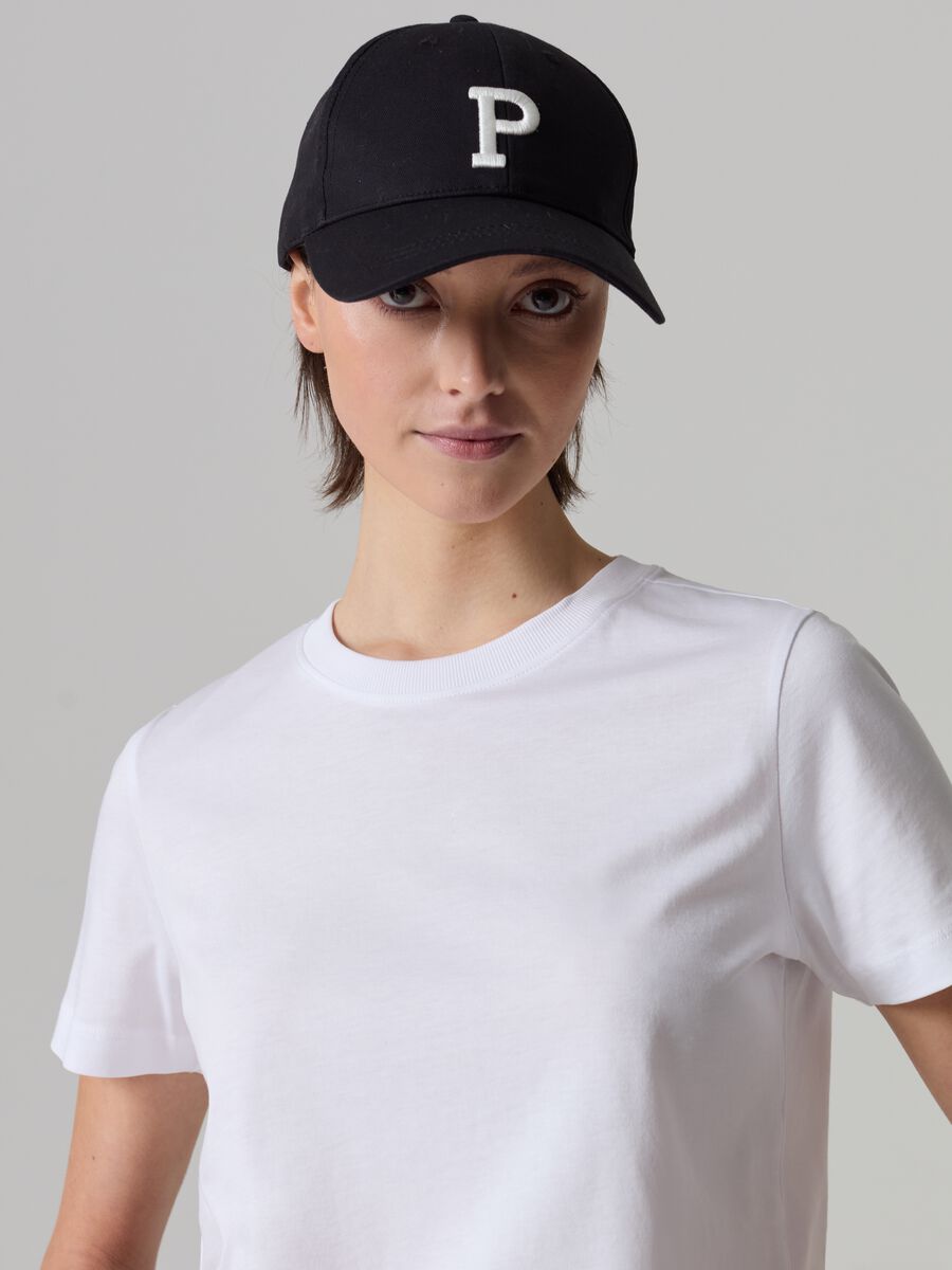 Supima cotton T-shirt with round neck_1