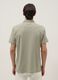 Polo verde in puro cotone a maniche corte slim fit_3