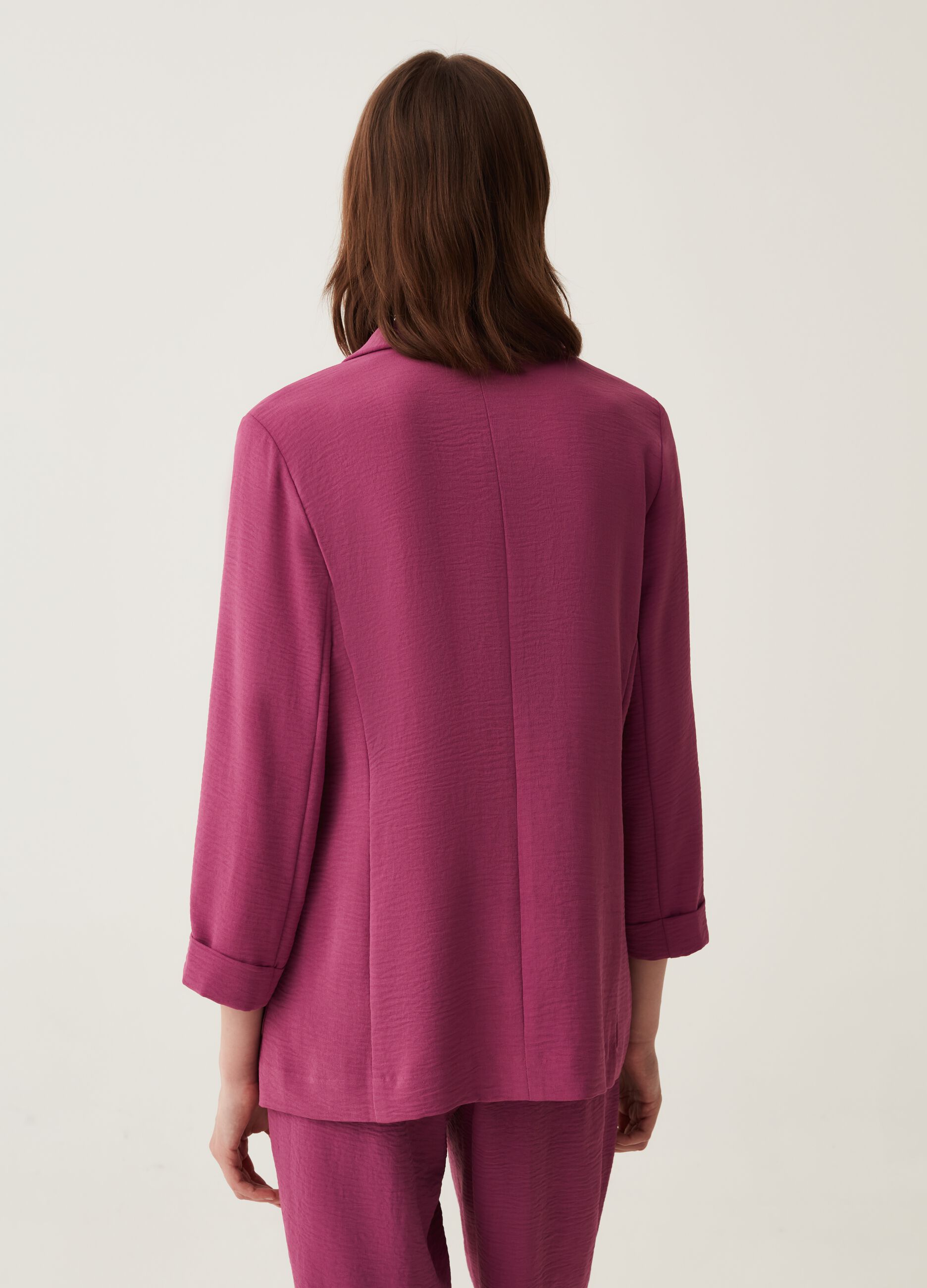 Blazer aperto in tessuto fluido_2