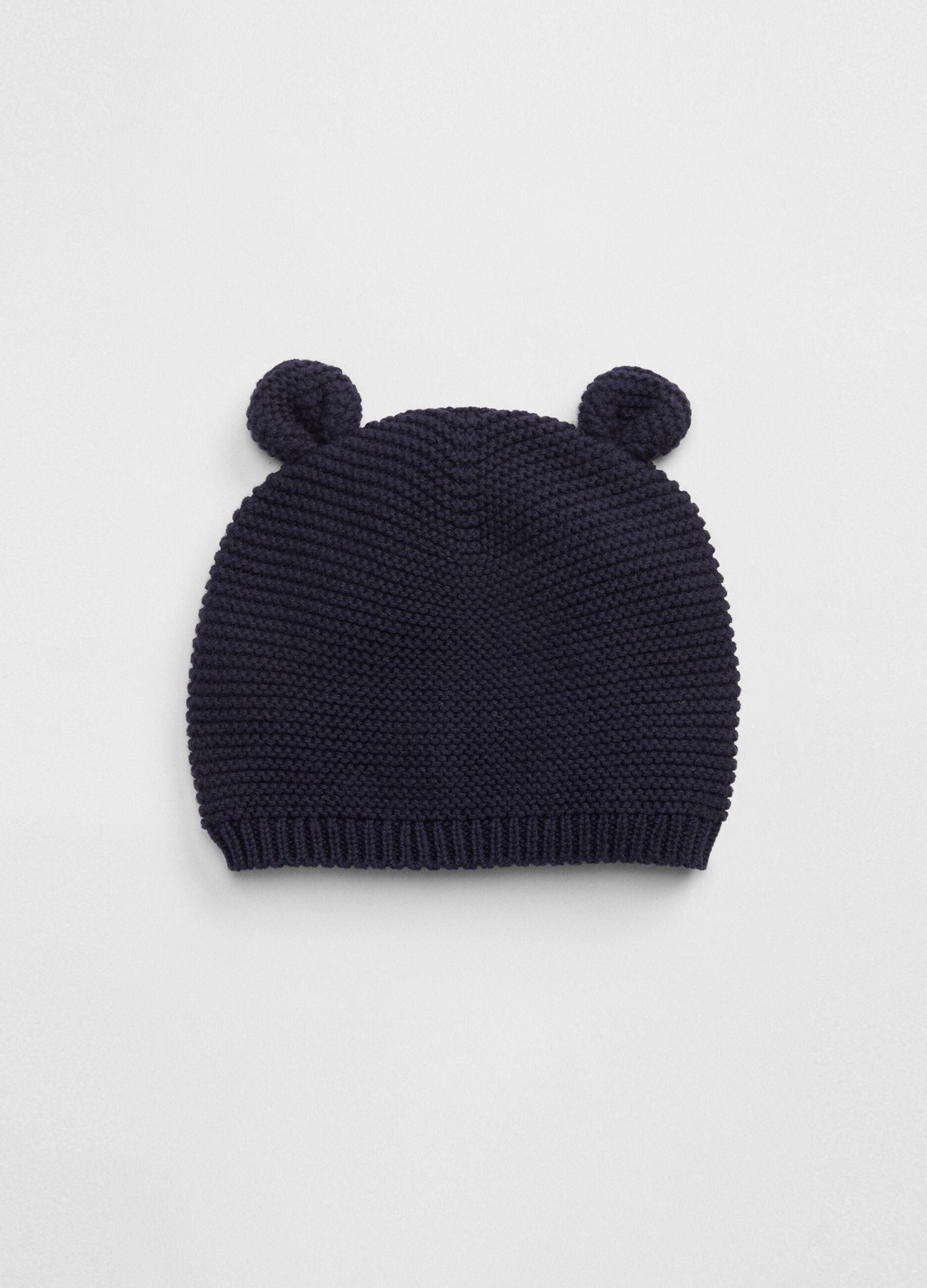 Knitted hat with ears