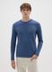 Blue pure cotton regular fit jumper_1