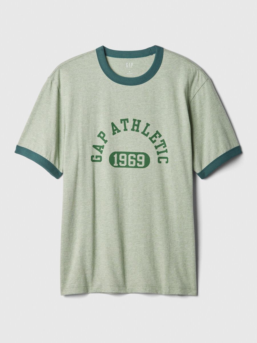 T-shirt in cotone con stampa logo_4