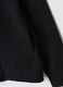 Black cotton-blend half-zip sweatshirt with crew neck_1