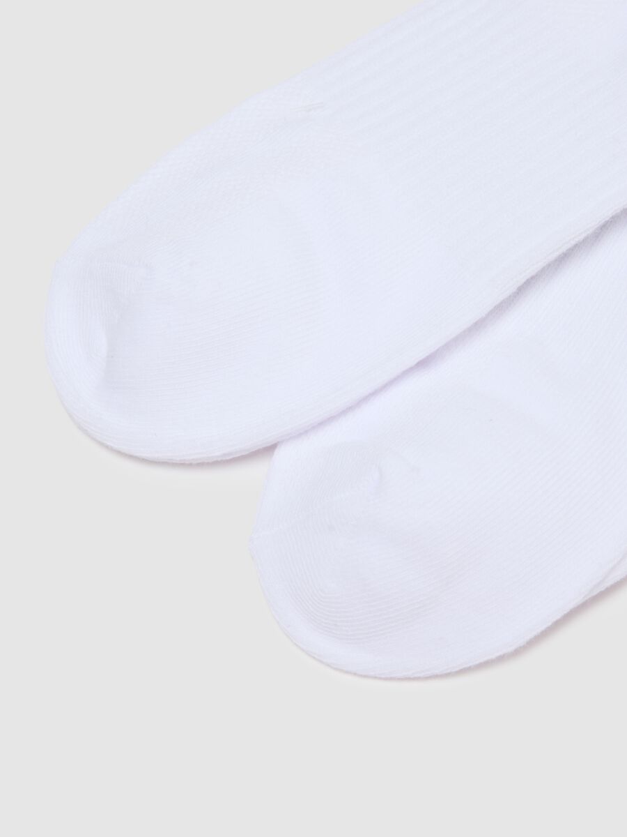 Tripack ankle sports socks in white cotton blend regular fit_1