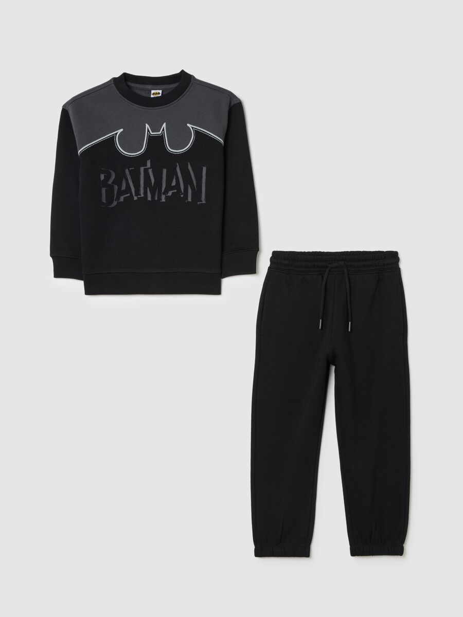 Black tracksuit featuring Batman print_0