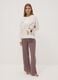 Brown Peanuts-themed pyjamas in pure organic cotton_1