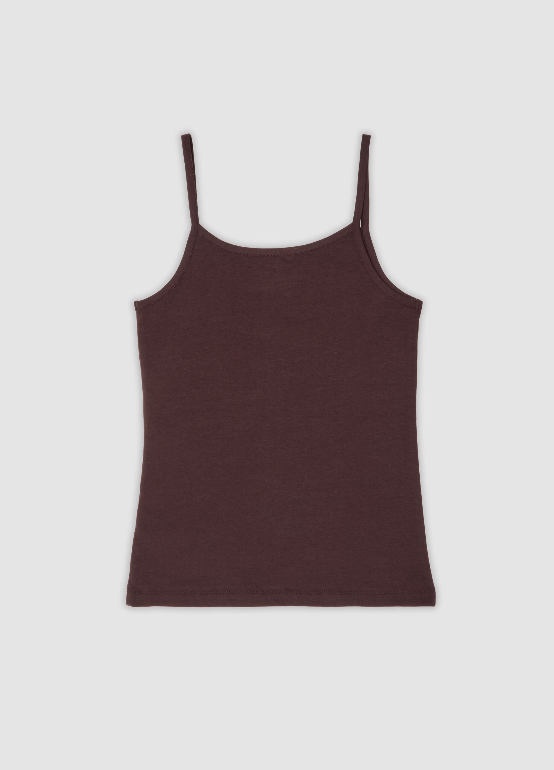 Two-pack of multicolour stretch organic cotton crew-neck vests