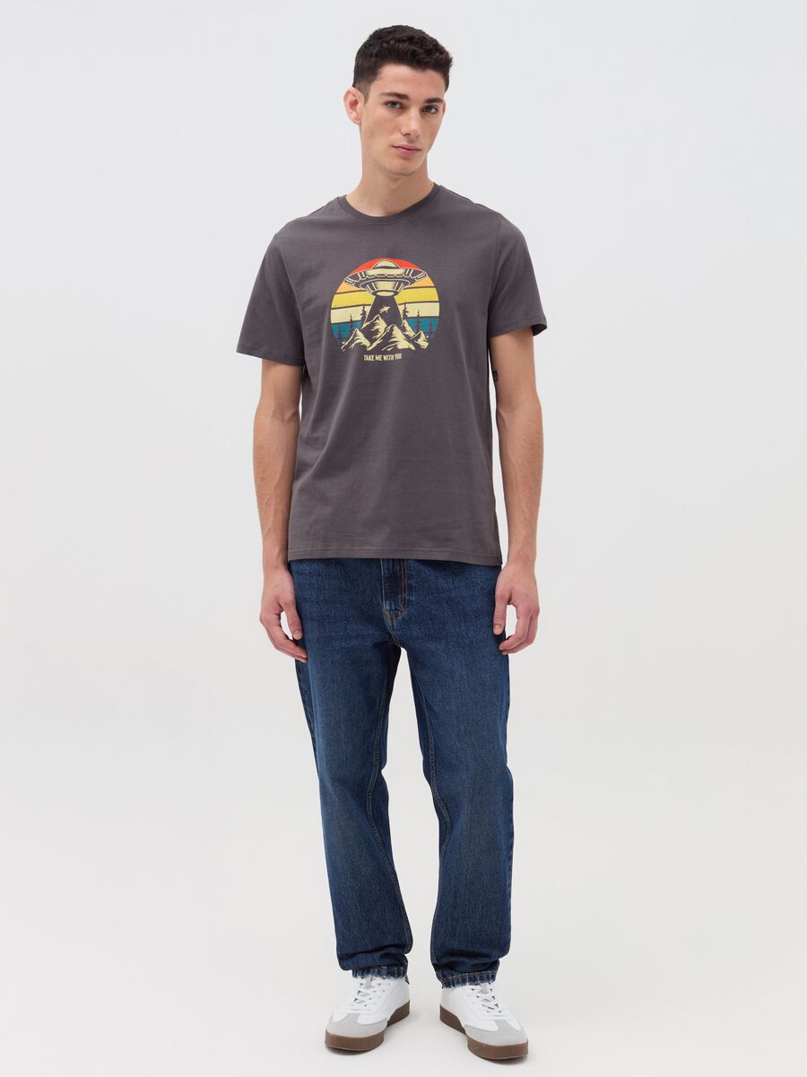 T-shirt with &ldquo;Take me with you&rdquo; print_1