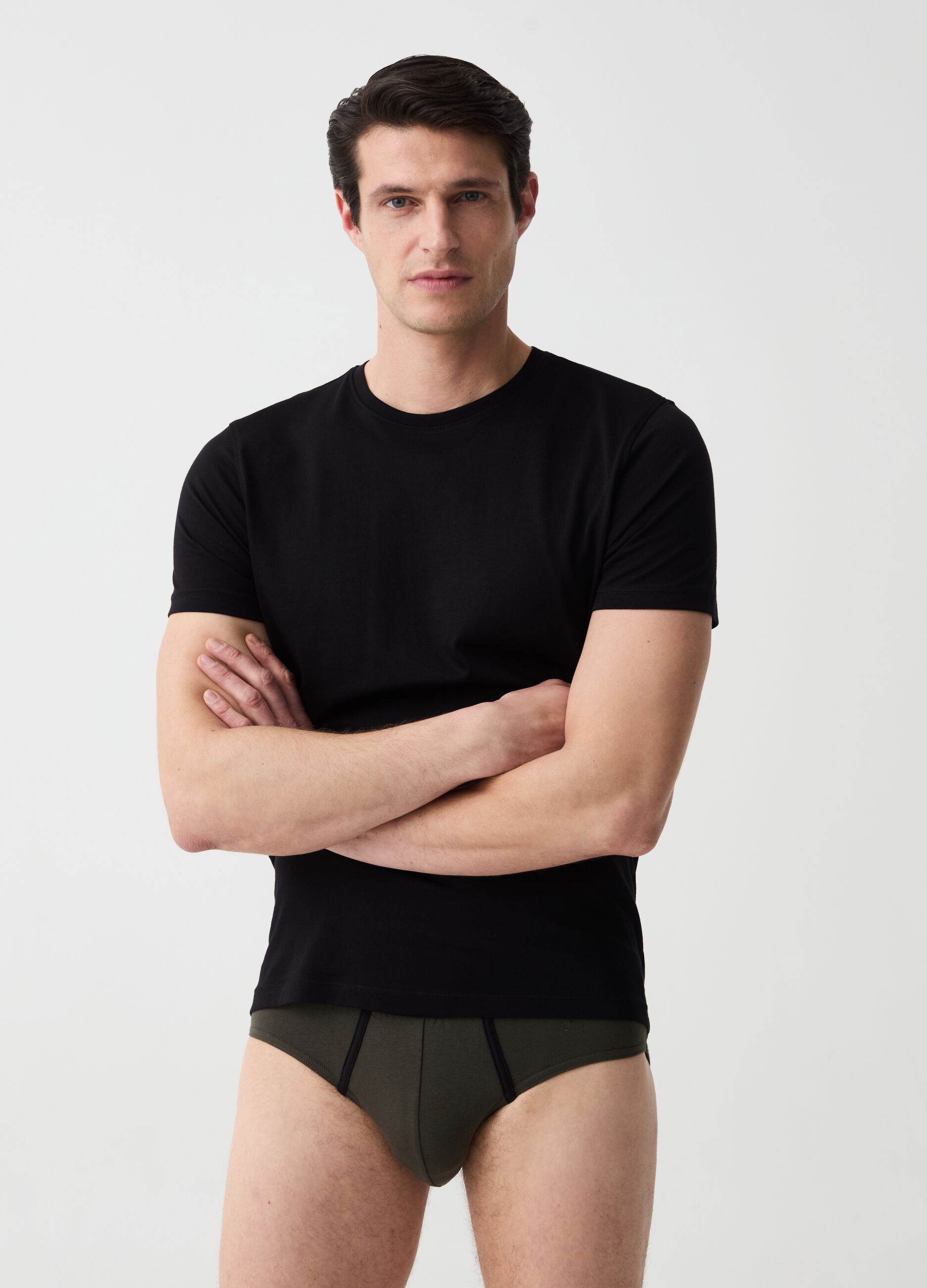 Ovs Tripack slip in cotone bio stretch