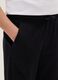 Pantaloni da ragazza in puro cotone nero regular fit_2