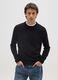 Black Crew Neck Sweater Regular Fit_0