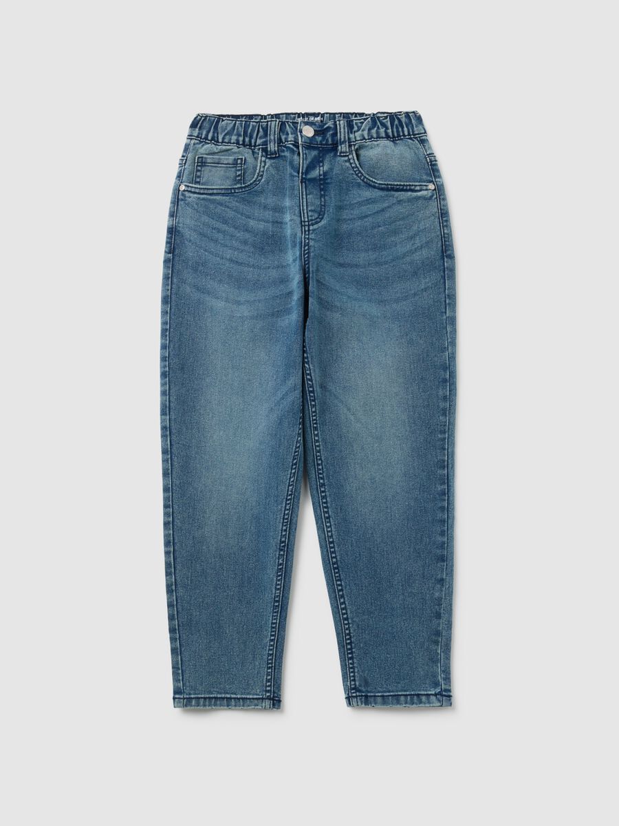 Jeans da ragazzo in denim blu comfort fit_3