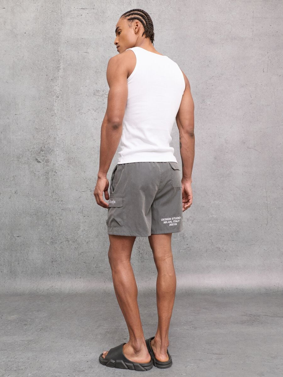 Cargo Swim Shorts Vintage Grey_5