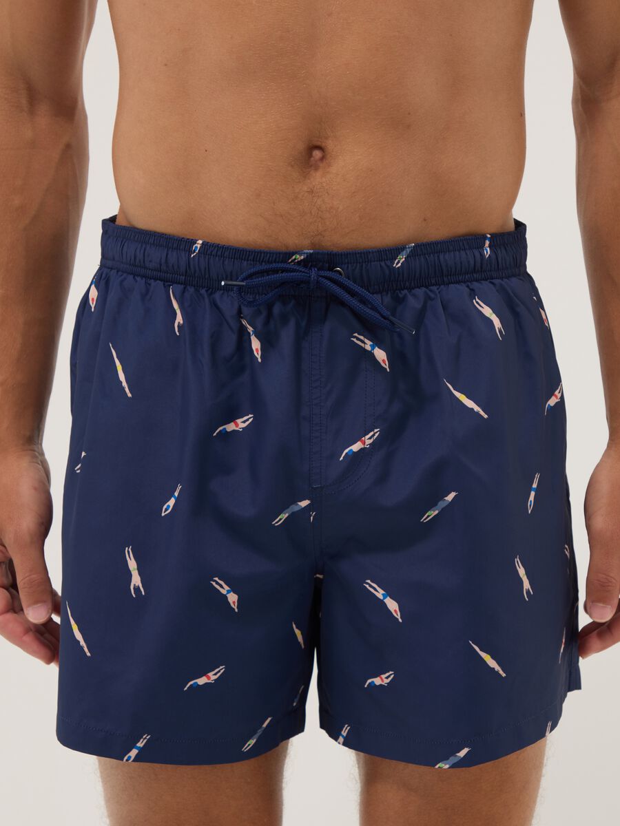 Costume boxer blu con stampa all over_1