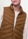 Yellow ultralight quilted gilet with zip and high neck_3
