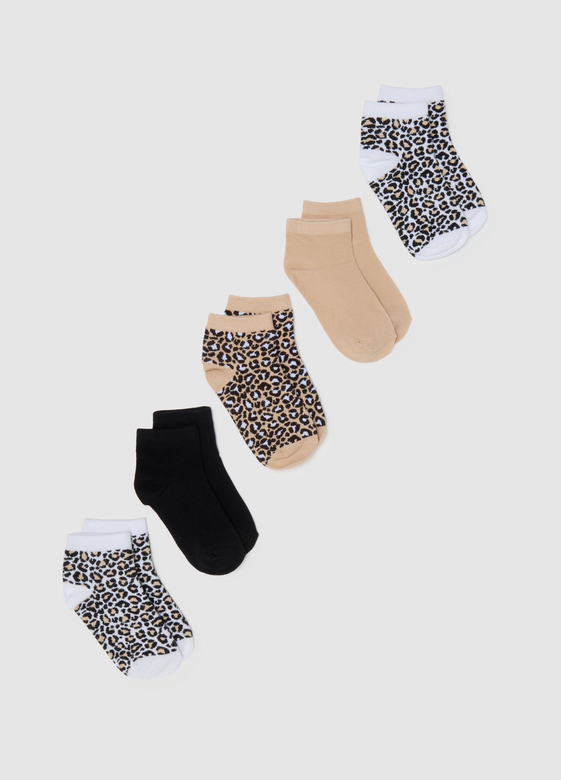 Girls' multipack cotton blend socks in multicolour regular fit