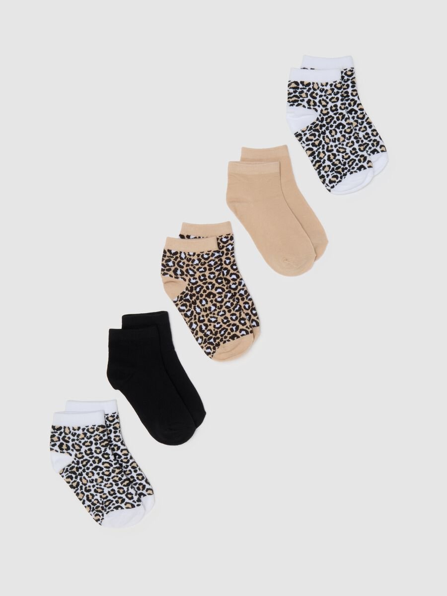 Girls' multipack cotton blend socks in multicolour regular fit_0