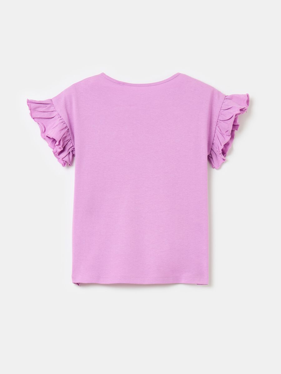 T-shirt with flounce and pocket_1
