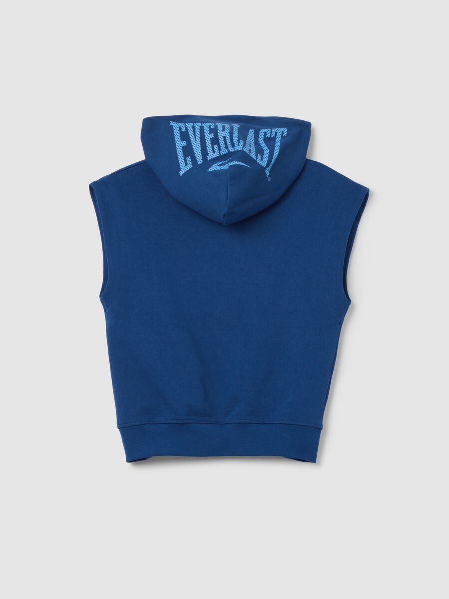 Boys’ blue regular-fit hoodie in 100% cotton_1
