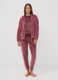 Pink zip-up hooded homewear sweatshirt_2