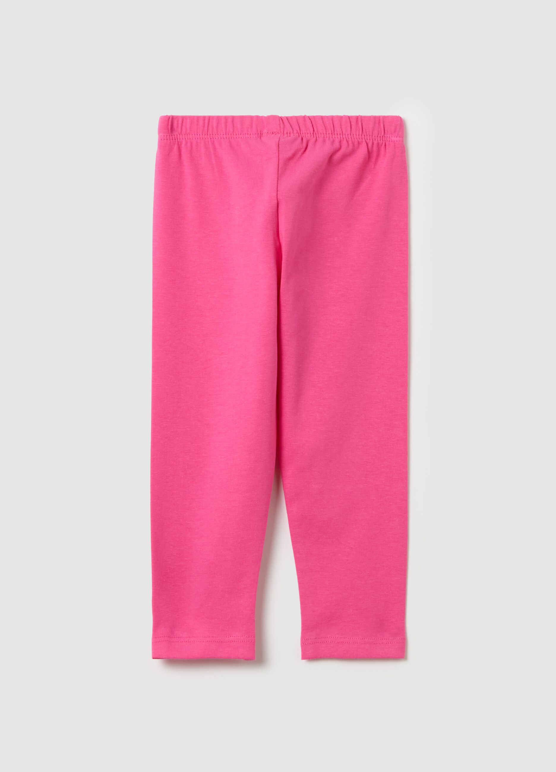 Stretch cotton leggings