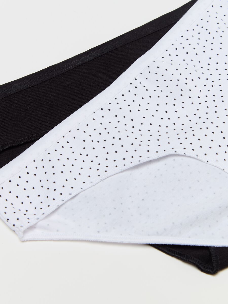 Five-pack briefs with micro polka dot pattern_5