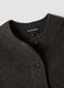 Gilet nero in pura lana con girocollo over fit_5