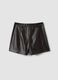 Shorts marroni regular fit con vita elasticizzata_6