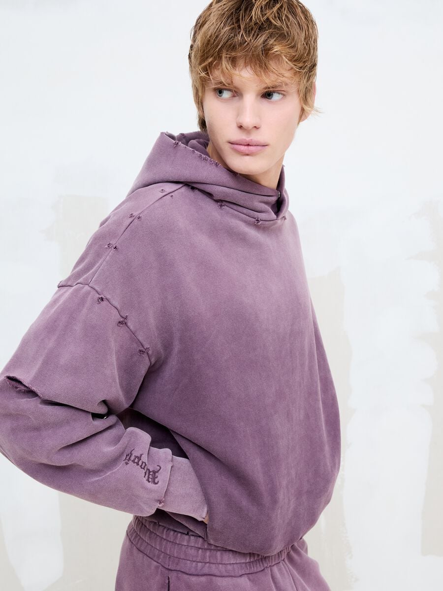Hoodie Sunfaded Burgundy_1