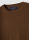 Brown pure wool crew-neck jumper, regular fit_1