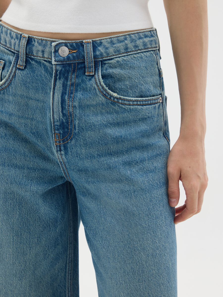 Wide Leg Denim Jeans_3