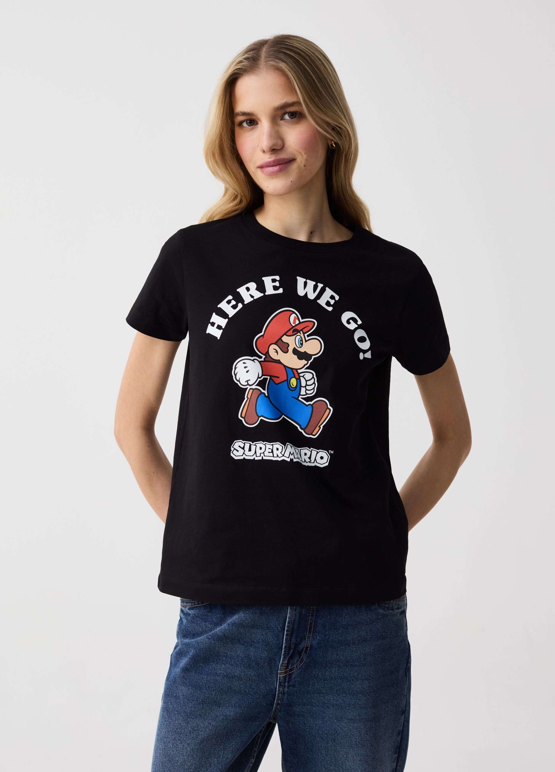 T-shirt in cotone con stampa Super Mario™