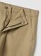 Beige Regular Fit Cotton and Linen Trousers_5