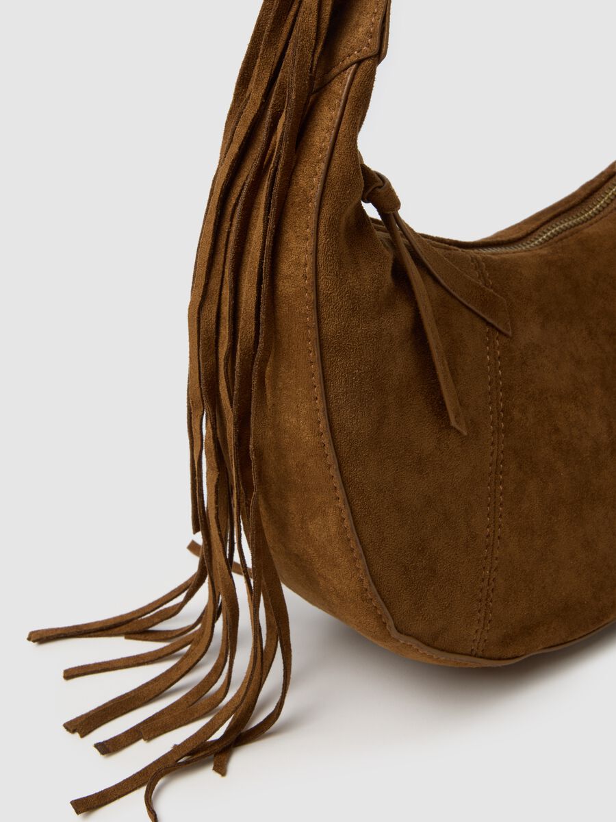 Brown fringe bag_2