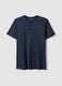 Blue pure cotton regular-fit T-shirt_4