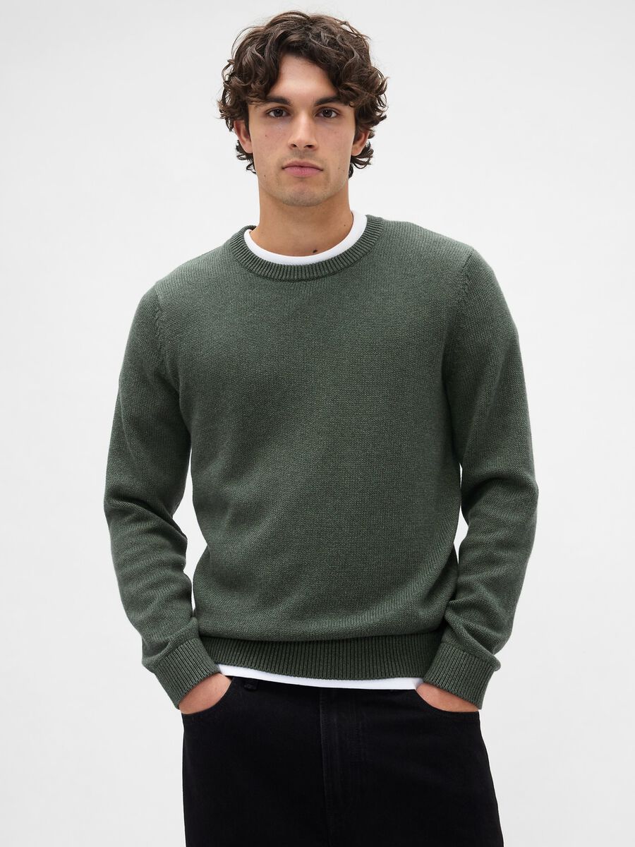 Green Cotton Pullover_0