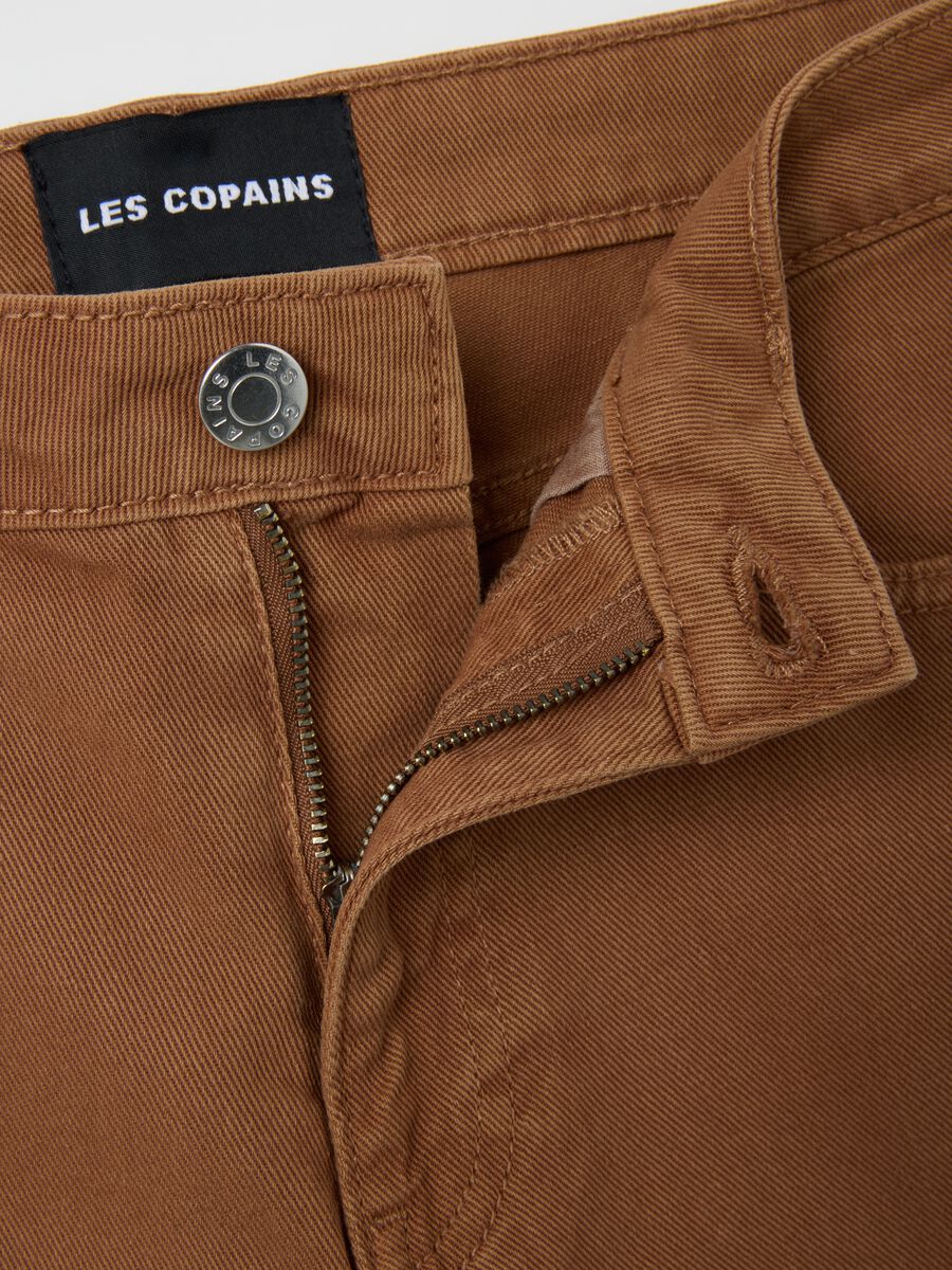 Brown Regular Fit Women's Pure Cotton Shorts_1