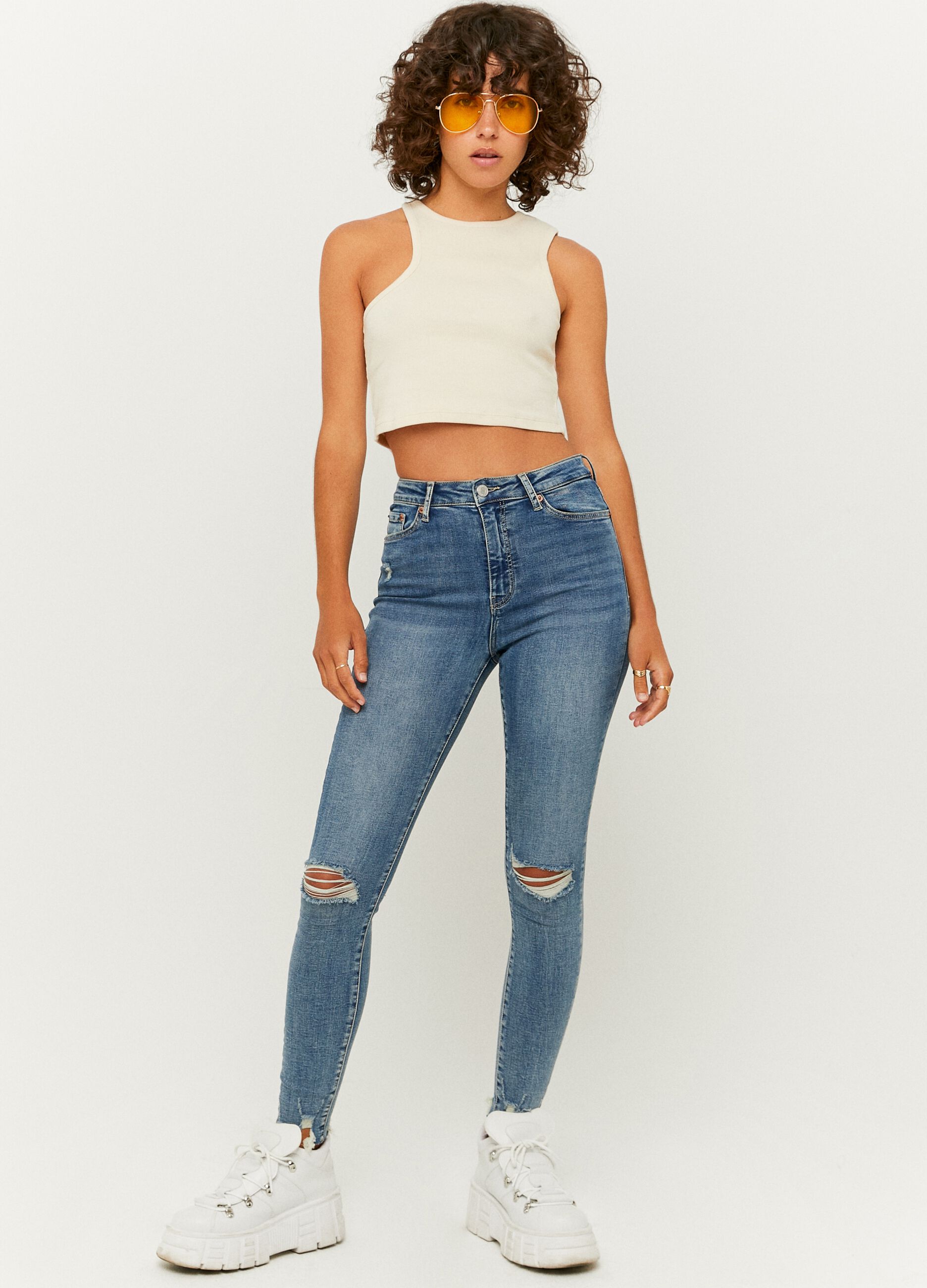 Ovs Jeans slim fit con abrasioni